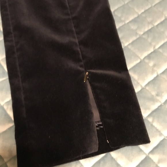 Beatrice B Deep Navy Velvet Valet Trousers sz 8 - Picture 6 of 8